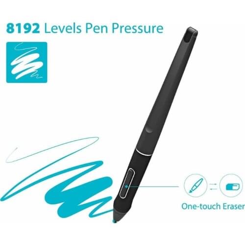 Battery-free Stylus Pen with Two Express Keys PW507 For-HUION Digital Graphics Tablets Kamvas Pro 12/Pro 13/Pro 16/16/20