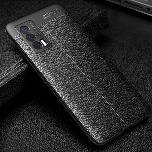 50Pcs/Lot Slim PU Leather Grain Phone Case For VIVO IQOO Neo 5 3X 7 S9E X60 Pro Plus Y52S Y31S V20SE Y73 S7e Texture Cover