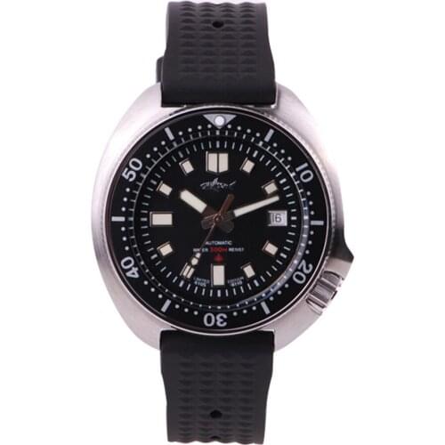 Heimdallr Mens Diver Watches Men Automatic Watch Luxury Mechanical Wristwatch Turtle 300M Waterproof C3 Luminous Sapphire Mirror