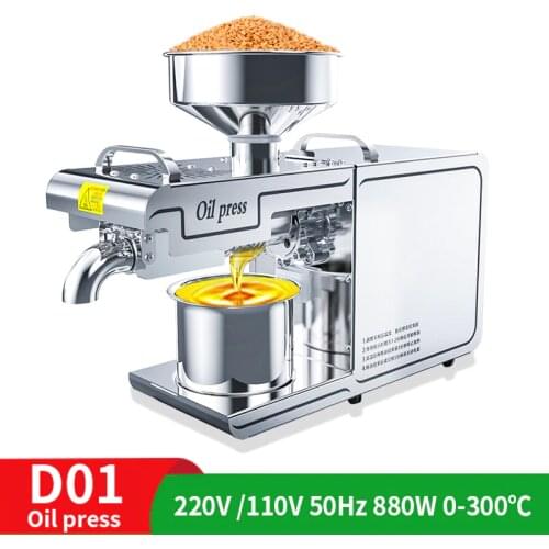 Smart Oil Press Oil Press Household Stainless Steel Body Small Peanut Flax Seed Walnut Oil Press