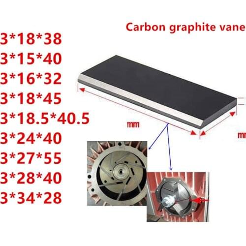 Supply all models vacuum pump carbon vanes graphite vane,carbon plate carbon vane Free shipping