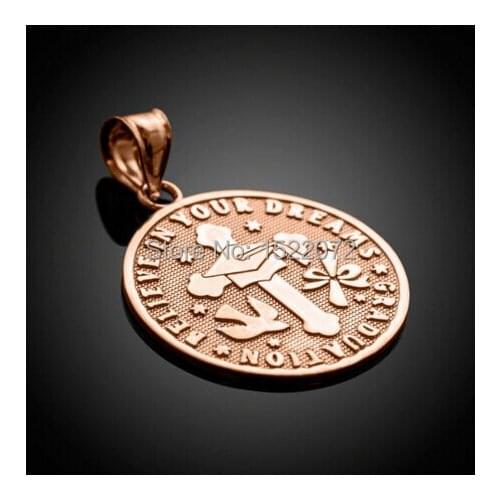 High quality and low price Rose Gold Reversible Graduation Medallion Charm cheap custom rose gold metal medals ribbons