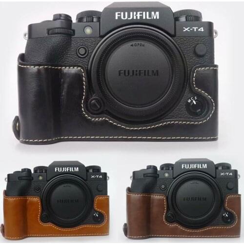 Camera Protect Half Case for Fujifilm Fuji X-T4 X-T3 X-T2 X-T1 XT4 Grip Leather Case For X-T3 Bag X-T2 Cover Case For X-T2