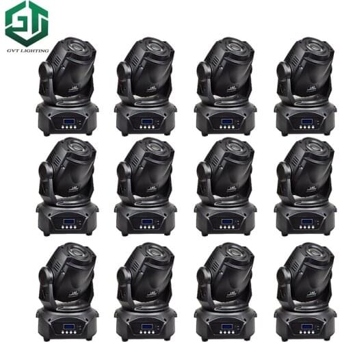 12pcs/lot 90W LED Moving Head Light DMX DJ Disco Party Wedding Show Stage Effect Lighting 90W White LED Spot Moving Head Lights