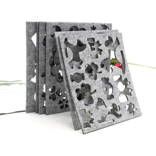 6pcs Wool Felt Mold Needle Felting DIY Craft Stencil Applique Mould Needlework E56C