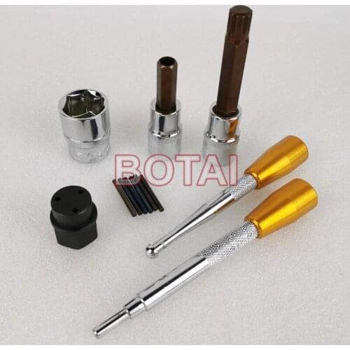 6PCS Diesel Common Rail Injector Nozzle Disassemble Tool Kits For BOSCH DENSO, Common Rail Injector Repair Tool ,denso three jaw