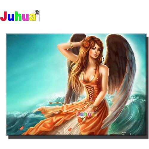 Abstract Angel Flower 5D Diamond Painting Portrait Cartoon Diy Cross Stitch Mosaic Home Decor Art Full Drill Embroidery Girl Gi
