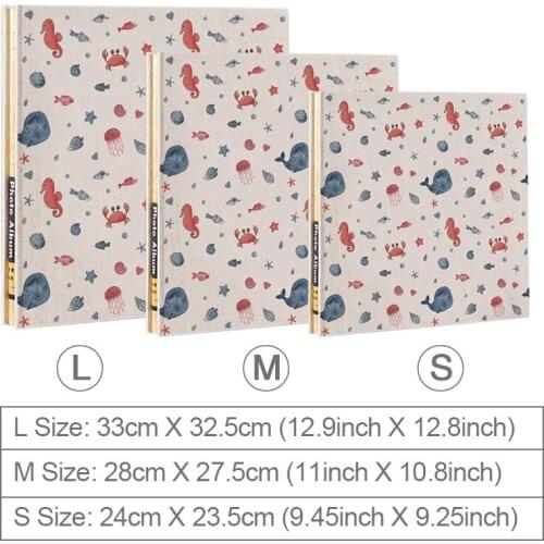 Album Photos Scrapbook Self Adhesive 12 15 18 Inch DIY Linen Hardcover Photo Album 40 Magnetic Double Sided Pages White Black