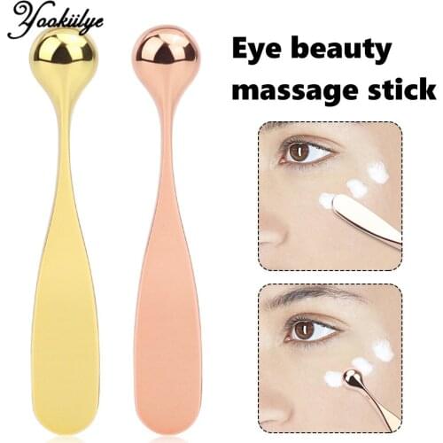Eye Cream Applicator Anti Wrinkle Dark Circles Eyes Massage Stick Facial Mask Spoon Alloy Metal Skin Care Cosmetic Spatulas