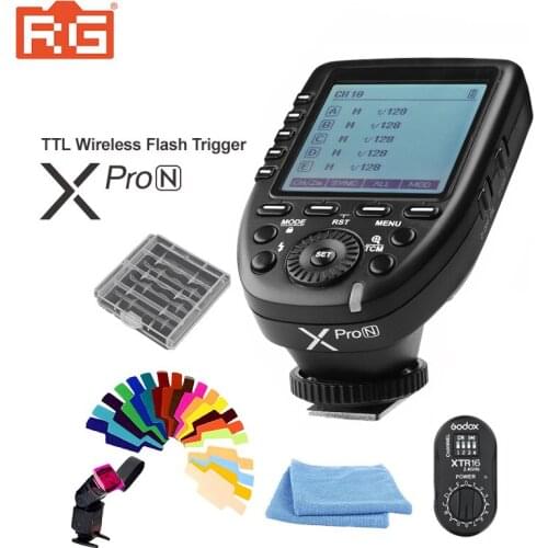Godox XPro-N E-TTL 2.4G Wireless HSS Flash Trigger for Nikon to X1N XT-16 Transmitter Trigger & AD360/DE/QT/DP/QS/GS/GT Series