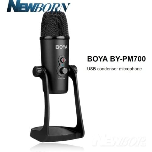 BOYA BY-PM700 Professional Condenser Sound Podcast Studio Microphone For PC Laptop Skype MSN karaoke Music Microfon Conferencing