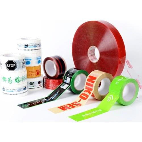 Multicolor Craft Prints Adhesive Tape Logo Content Customizing Packaging Tape 100m/roll