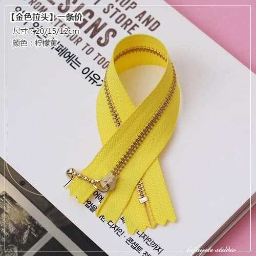 Dailylike 12cm Colorful Bronze Water Drop Zipper Lace Zipper DIY Clothing Smooth and Durable Bags Wallet Purse Cloth Accessories