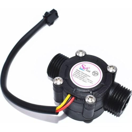 5V Water Flow Sensor YF-S201 iSentrol Flowmeter Hall Flow Sensor Water Control Liquid Flow Sensor Switch 1-30L/min 1.2MPa