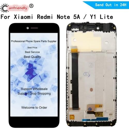 For Xiaomi Redmi Note 5A Y1lite 5.5" LCD Display+Touch Screen Digitizer with frame Assembly For Xiaomi Redmi Y1 lite display