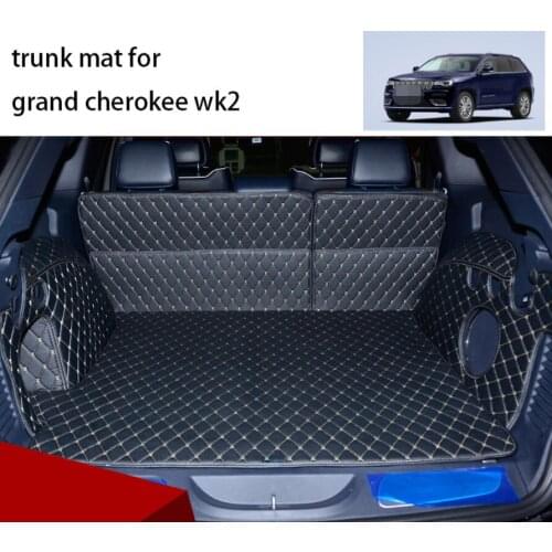 For jeep grand cherokee wk2 leather car trunk mat cargo liner 2011 2012 2013 2014 2015 2016 2017 2018 2019 accessories