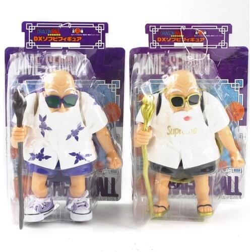 25-26cm Anime Dragon Ball Characters Master Roshi Statue PVC Collection Model Figure Toys Dolls