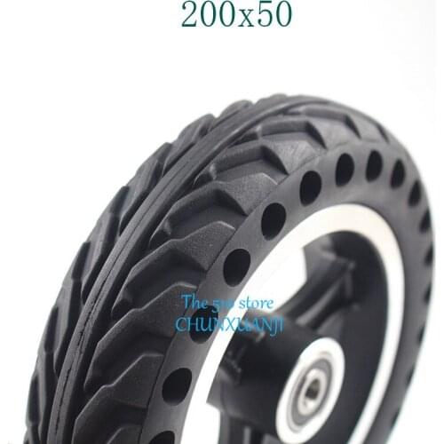 200x50 wheel electric wheel hub 8inch Wheel Scooter solid tire aluminum alloy wheel non pneumatic tire for Electric Scooter tire
