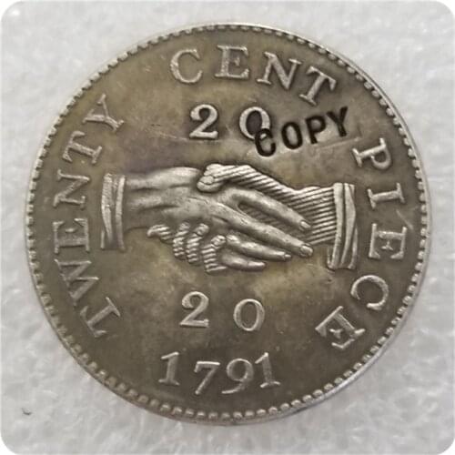 1791 Sierra Leone 20 Cents (Sierra Leone Company) Copy Coin