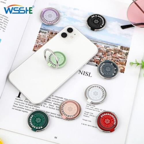 Metal Diamond Finger Ring Smartphone Stand Holder Mobile Car Phone Holder Stand Suporte Celular For iPhone 11 All Smart Phone