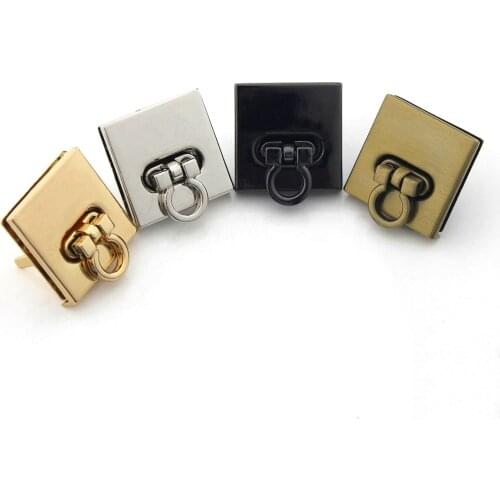1pcs Metal Square Turn Lock Fashion Special Switch Lock For DIY Handbag Bag Purse Luggage Hardware Closure Bag Parts Accessories