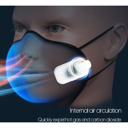 Mask fan Mini intelligent outdoor sports mute cooling clip type mask fan portable cool comfortable mute no fan blade
