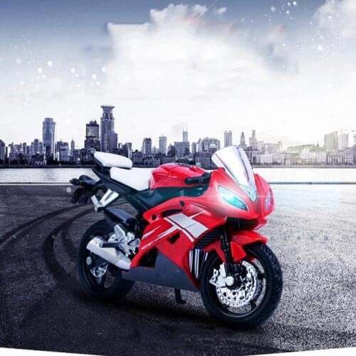 Alloy Locomotive 1:18 Simulation Sliding Motorcycle Model Baking Cake Decoration Decoration Children Toy Moto Boy Gift