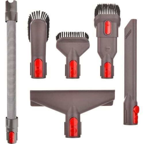 Accessory Tool Kit Attachment Set with Extension Hose for Dyson V7 V8 V10 V11 SV10 SV11 Cordless Vacuum Cleaner, Quick Release S