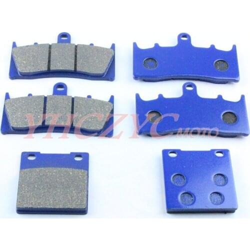 For KAWASAKI ZX12R ZX-12R 00-03 Motorcycle front and rear brake pads set