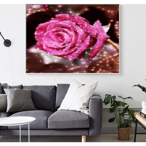 Sunflower 5D DIY diamond Painting flowers 3D Cross Stitch diamond embroidery mosaic diamonds wall stickers home decor vase