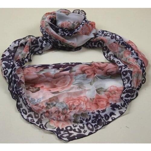 #s101 100% pure silk scarf silk chiffon color:as pictures,50*170cm women