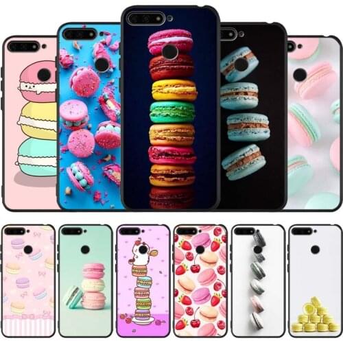 Macaron black Silicone Phone Case For honor 30 20 Pro 8 8X 9 10 20 Lite Mate 10 20 30 Lite Pro cover