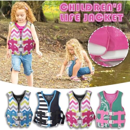 Children Vest Motorboat Water Rescue Swimming Buoyancy Life Jacket Outdoor Swimming Boating Skiing Driving Vest Survival Suit E2