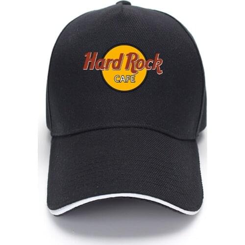 Sports outdoor Hard rock cafe printing baseball cap peaked cap fisherman hat sunshade breathable striped elastic women/mens cap