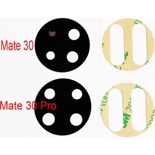 1pcs or 2pcs For Huawei Mate 30 Mate30 pro Rear Back Camera Glass Lens Cover with sticker Adhesive Tape replacement Repair Parts