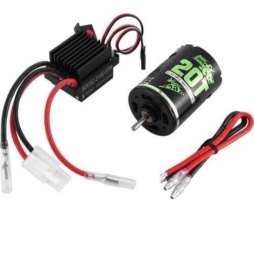 Waterproof Car Model Accessories High Torque Climbing Car 540 Brushed Durable Motor With 320A Black Brush ESC