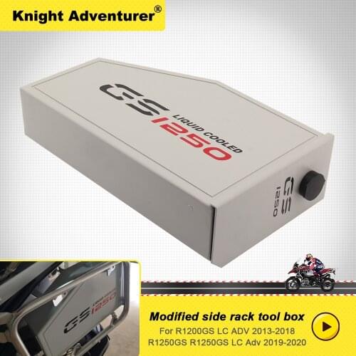 Motorcycle Box Toolbox 5 Liters for Left Side Bracket for R1250GS LC Adventure R 1250 GS R1200GS LC Adv R 1200 GS Tool Box 13-18