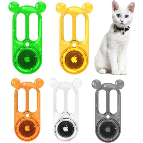 Protect Cover For Apple Airtags TPU Protective Case For Apple Locator Tracker Anti-lost Device Pet Dog Cat Collar Sleeve Hot