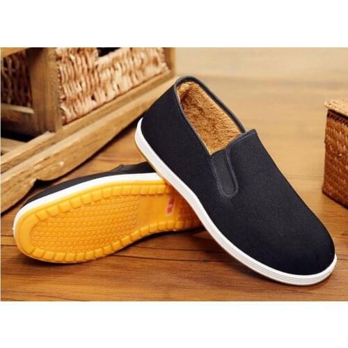 Winter warm shaolin monk zen lay tai chiwushu taiji shoes wing chun kung fu martial arts shoes sneakers