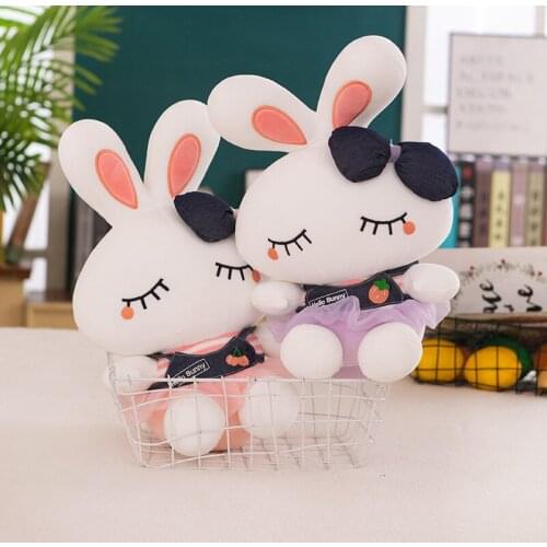Zqswkl 30/40/50/60cm kawaii rabbit doll anime pillow decor home large stuffed toys for children girls christmas birthday gift
