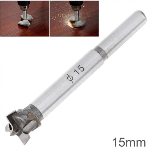 15mm Tungsten Steel Hard Alloy Wood Drill Bits Woodworking Hole Opener for Drilling on Plasterboard / Plastic Boards