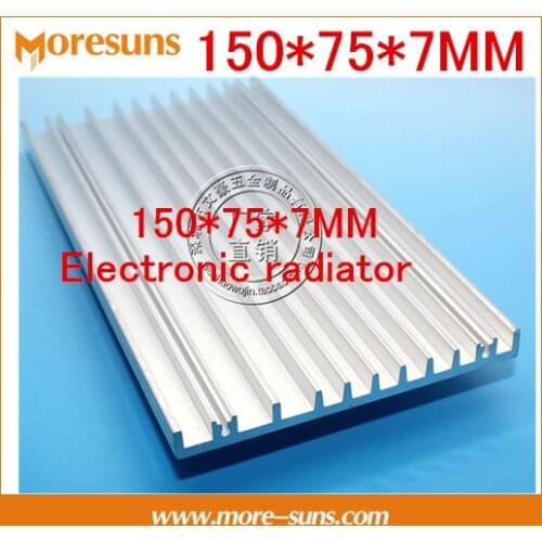 Fast Free Ship 2pcs/lot Aluminum heat sink aluminum module cooled aluminium radiator 150*75*7MM Electronic radiator for LED Tube