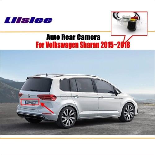 Liislee Reverse Rear Camera For Volkswagen VW Sharan 2015~2018 / Parking Back Up Camera / License Plate Lamp / Night Vision