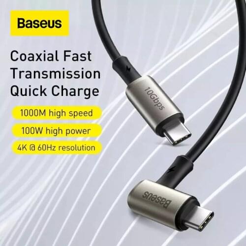 Baseus USB C to Type C DC Cable 100W Laptop Charger Power Cable for Lenovo ASUS Fast Charge Cord USB C Cable for Huawei Samsung