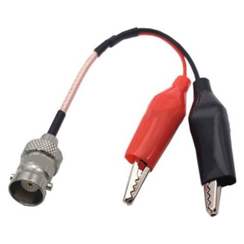 BNC Female to Dual Alligator Clip Test Connector Pigtail RG316 Cable