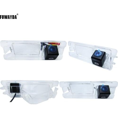 FUWAYDA color night vision waterproof Car Rear View parking Camera with parking lines for Nissan March Renault Logan Sandero