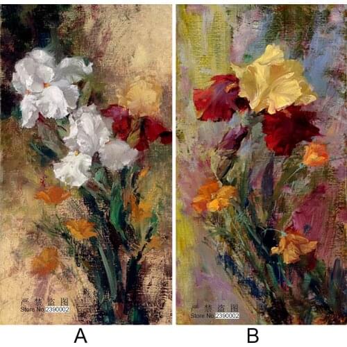 Diy 5D Diamond Painting Cross Stitch Hand Painted Flowers Diamond Mosaic Pictures Diamond Embroidery Hand Made Diamond Paintings