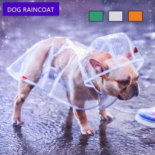 Pet Raincoat Dog Raincoat Pet Clothes Transparent Raincoat Light Clothes Waterproof Small Dog Raincoat with hood