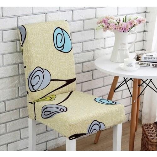 Mylb Stripped Cross Pattern Chair Covers Spandex Dining Room Stretch Seat Cover Chair Protective Case for Restaurant