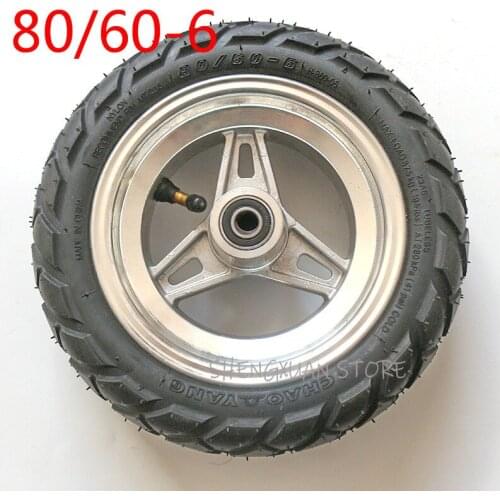 Pneumatic 80/60-6 tire wheel with inner tire with hub scooter wear-resistant For New electric scooter mini avt